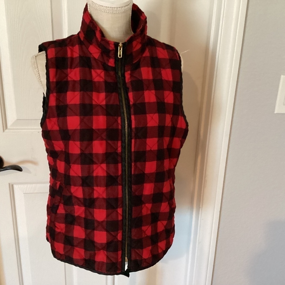 S1 Style Dot Com Vest, Size Large, Color Red/Black - image 1